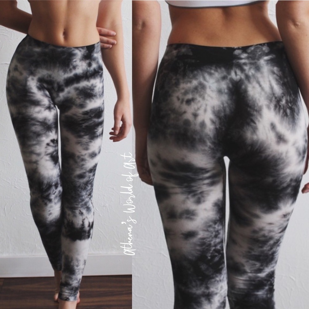 Black Tie Dye Leggings